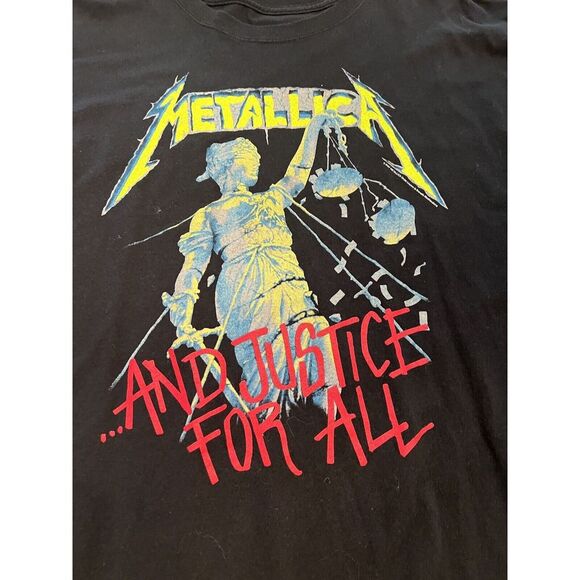 Vintage 2007 Metallica 2XL T Shirt And Justice For All Tour‎ Band- EUC Double XL - Picture 3 of 4